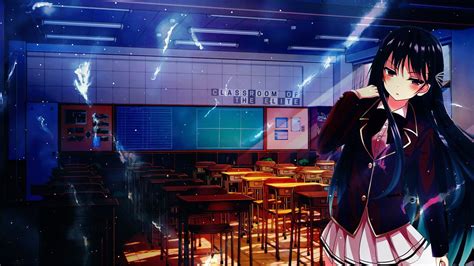 #Anime Classroom of the Elite #Classroom Suzune Horikita #1080P #wallpaper #hdwallpaper #desktop ...