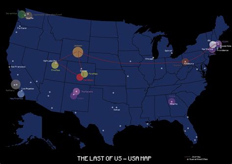 The Last of Us - US Map Series by ArtHistorian2000 on DeviantArt