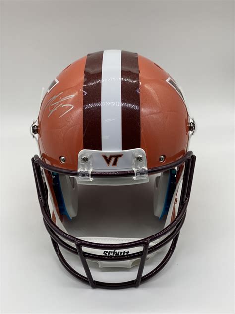 Michael Vick Signed Virginia Tech Hokies Full Size Helmet PSA COA