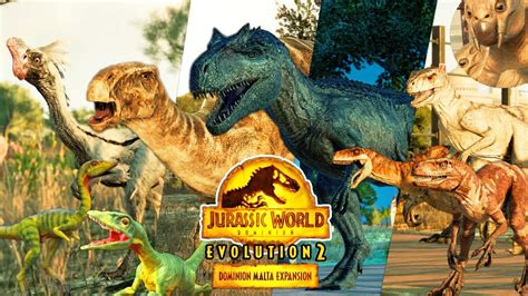 Novos Dinos E Informações Da Nova Dlc Expansão DomÍnio Malta Jurassic World Evolution 2