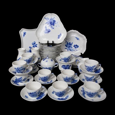 Kaffeservis Delar Porslin Bl Blomster Royal Copenhagen Keramik