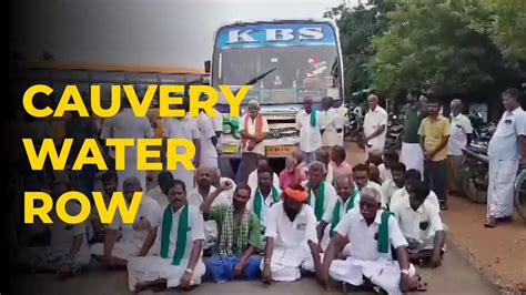 Cauvery Water Row Farmers Hold Road Roko Protest Demand Karnataka