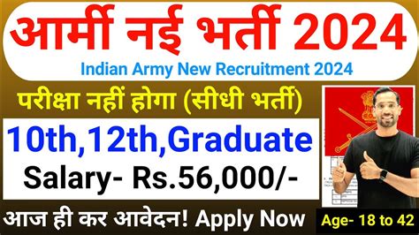 Indian Army Bharti 2024 Indian Army Agniveer Rally Bharti 2024 Army