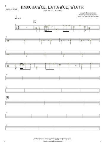 Zombie Tablature Rhythm Values For Bass Guitar PlayYourNotes