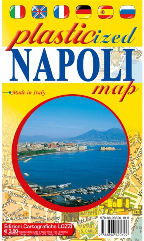 Naples Laminated Map 9788896620199 Gruppo Lozzi Editori