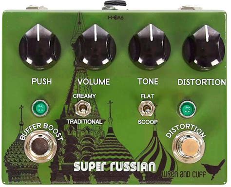 Wren and cuff Super Russian Fuzz Pédale overdrive distortion fuzz