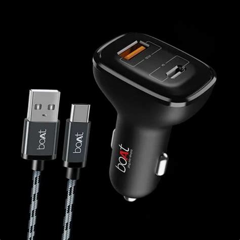 BoAt Dual QC PD Port Rapid Car Charger With Type C Cable At Rs 682