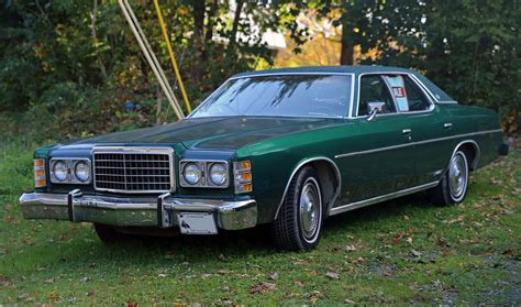 1977 Ford LTD 4 Door Pillared Hardtop Dark Jade Metallic Ford LTD