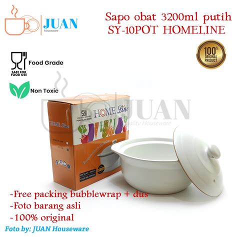 Jual Homeline Sapo Obat Keramik Ml Putih Panci Keramik Claypot Sy