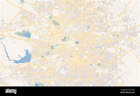 Printable Street Map Of Nagpur State Maharashtra India Map Template