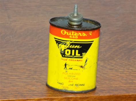 Vintage Outers 445 Gun Oil Lead Top 3 Ounce Empty Can Ebay