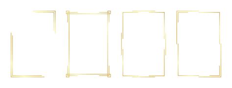 rectangle gold frame 10722326 Vector Art at Vecteezy