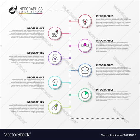 Infographic Design Template Timeline Concept Vector Image