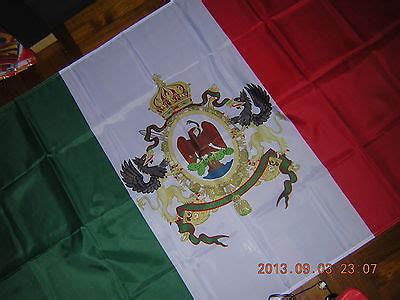 Flag Ensign Mexican Empire 1864-1867 Mexico Bandera Segundo Imperio ...