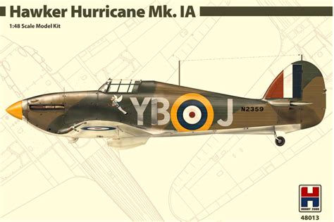 Hobby 2000 48013 Hawker Hurricane Mk1a Raf Fighter Kit 148