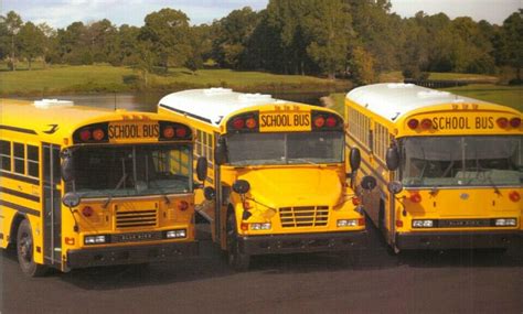 2003 Blue Bird All-American School Buses(L-R) FE Series, Vision & RE ...