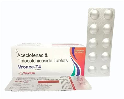 Aceclofenac Mg Thiocolchicoside Mg At Rs Box Aceclofenac