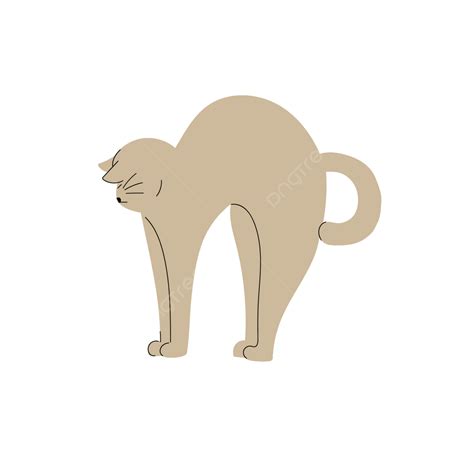 Cat Stretch Vector Png Images Stretching Cat Illustration Cat