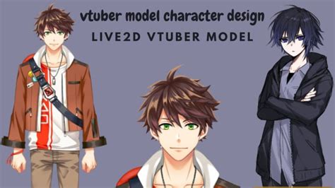 Draw Anime Vtuber Model Vtuber Character Design Live2d Model Ready