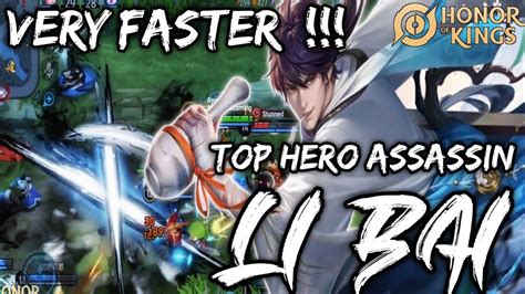 Li Bai Assassin Honor Of The HOK Top Assassin Hero VERY FASTER