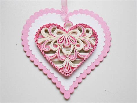 Paper Quilling Heart Valentines Day T Etsy