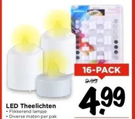 Led Theelichten Aanbieding Bij Vomar Voordeelmarkt