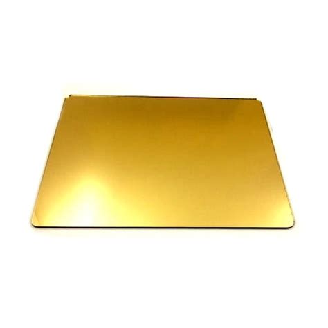 Golden Rectangular Acrylic Mirror Sheet Thickness Mm At