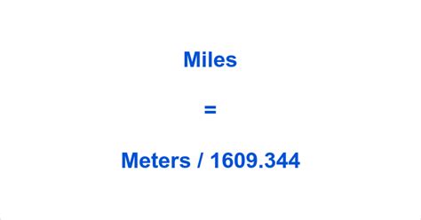 Meters To Miles How Many Meters In A Mile