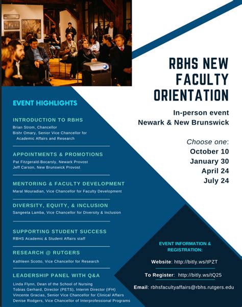 New Faculty Registration Rbhs Faculty Affairs Rutgers University