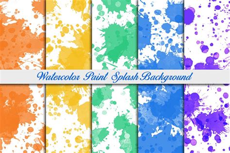 Colourful Paint Splatter Background Graphic by pixeness · Creative Fabrica