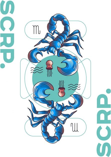 Zodiaco Escorpio Vector Premium