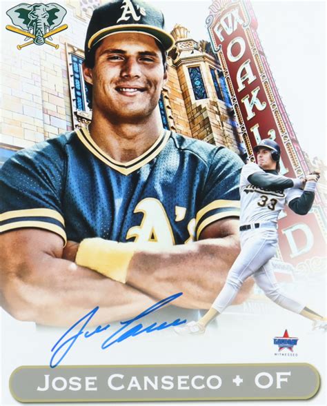 Jose Canseco Signed Athletics 8x10 Photo Gameday Pristine Auction