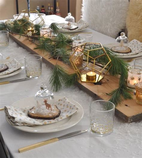 Rustic and Snowy Table Setting Ideas | AllFreeChristmasCrafts.com