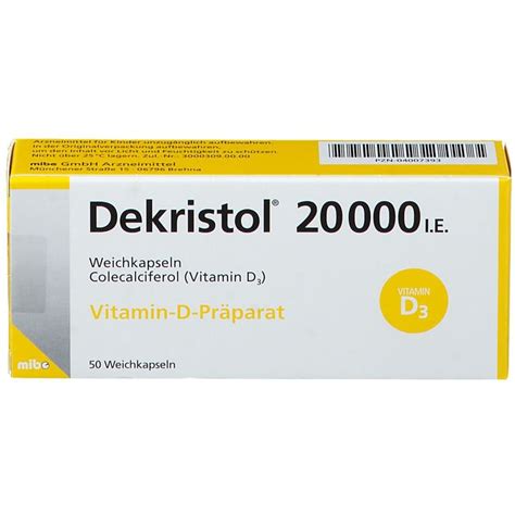 Dekristol 20000 I E 50 St Mit Dem E Rezept Kaufen Shop Apotheke