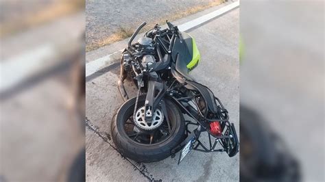 Ruta Un Motociclista Se Salv De Milagro Luego De Rozar Contra Un