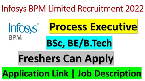 Infosys Bpm Limited Recruitment 2022 Infosys Jobs Jobs At Infosys Jobs For Freshers Job