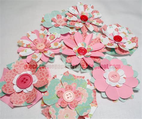 Pieces of Me Scrapbooking & Paper Crafts: Paper Flowers