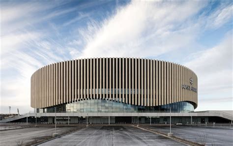 Royal Arena, Copenhagen, evening, sunset, sports arena, modern sports ...