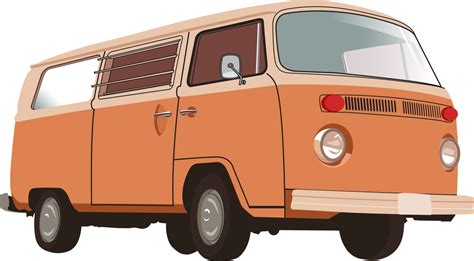 Vintage Van Illustration 27193248 Png