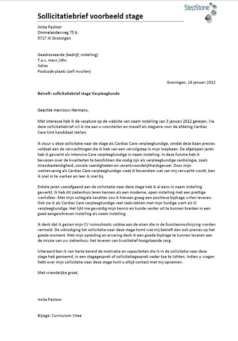 Sollicitatiebrief Voorbeeld In De Zorg Loretta Williams Letter Porn