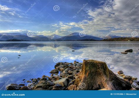 Trossachs loch lomond stock photo. Image of camp, highlands - 15195386