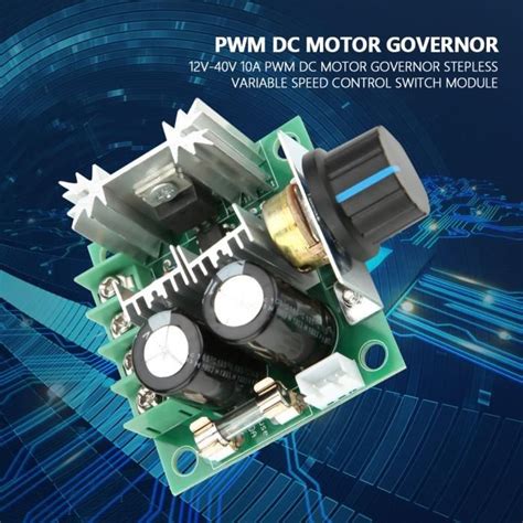 YOSOO PWM DC Motor Governor 12V 40V 10A PWM Contrôle de Vitesse