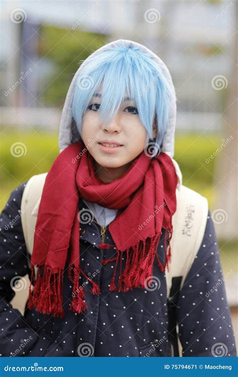 Blue Hair Anime Cosplay