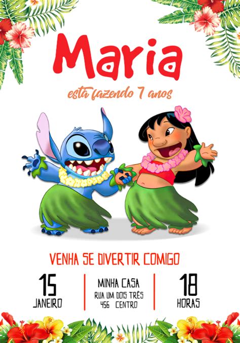 Invitacion De Lilo Y Stitch Artofit