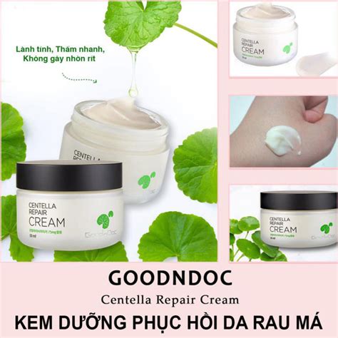 Kem Rau M D Ng M V Ph C H I Centella Repair Cream Goodndoc Ml