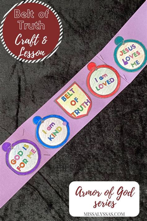 Childrens Armor Of God Series Belt Of Truth Miss Alyssas Belt