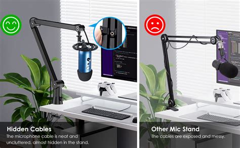 Youshares Blue Yeti Boom Arm With Blue Yeti Pop Filter Microphone Mic