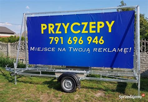 Przyczepa Reklamowa Reklama Mobilna Przyczepka Pod Baner Jelcz