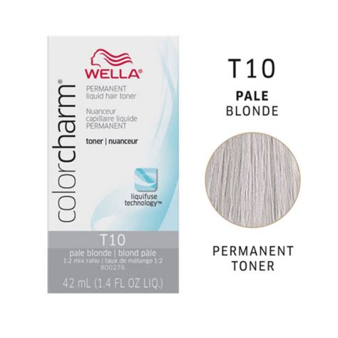 Wella T18 ColorCharm Lightest Ash Blonde Toner 100ml 20 Vol Developer