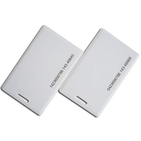 Double Sided 125 KHz Proximity RFID Cards Shape Rectangular